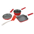 Küchenutensilien 4 PCS Aluminium Mini Fry Pan Set, Kochgeschirr Set